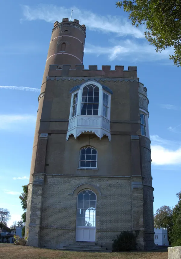 The south elevation of the tower upon completion