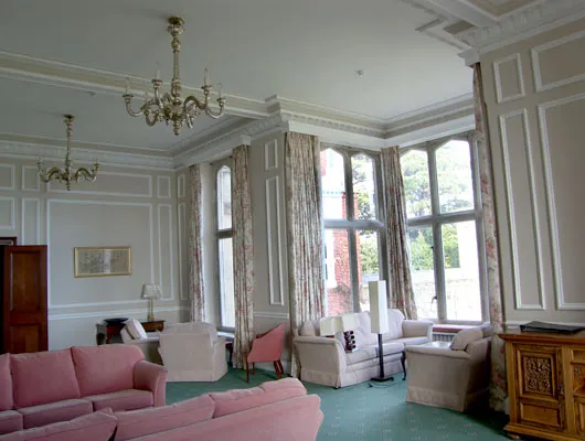 Mortar repairs and shelter coat to drawing room windows